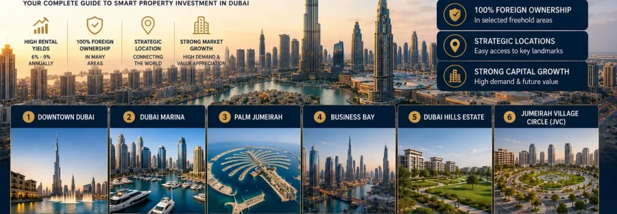Best Areas in Dubai for Real Estate Investment in 2026