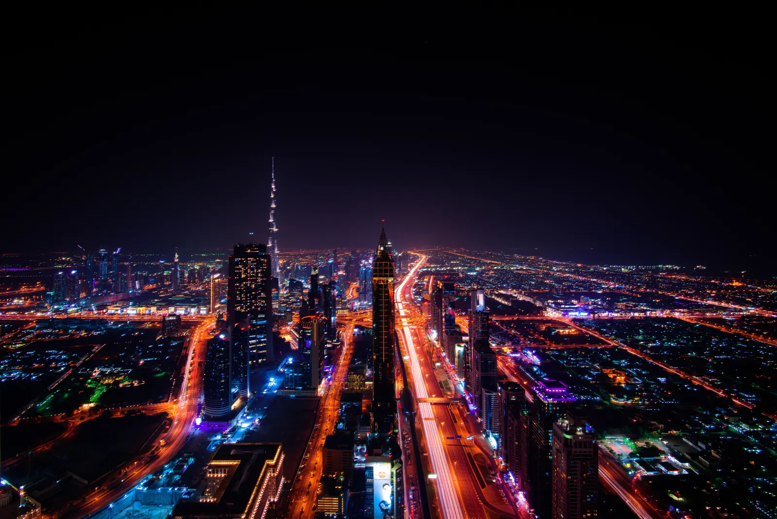 Downtown Dubai skyline, illustrating AI SEO for UAE businesses and search visibility