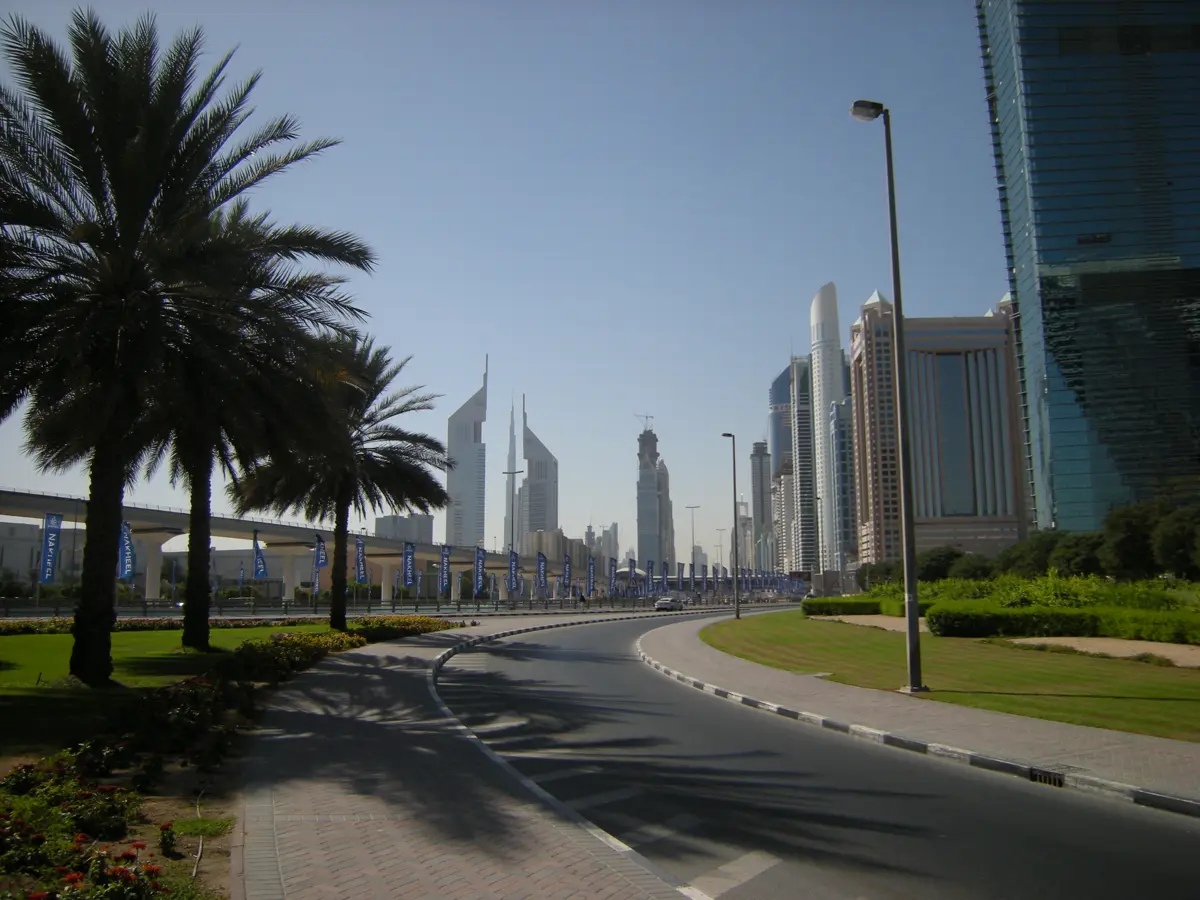 Dubai business district skyline, where founders open a corporate bank account UAE banks approve