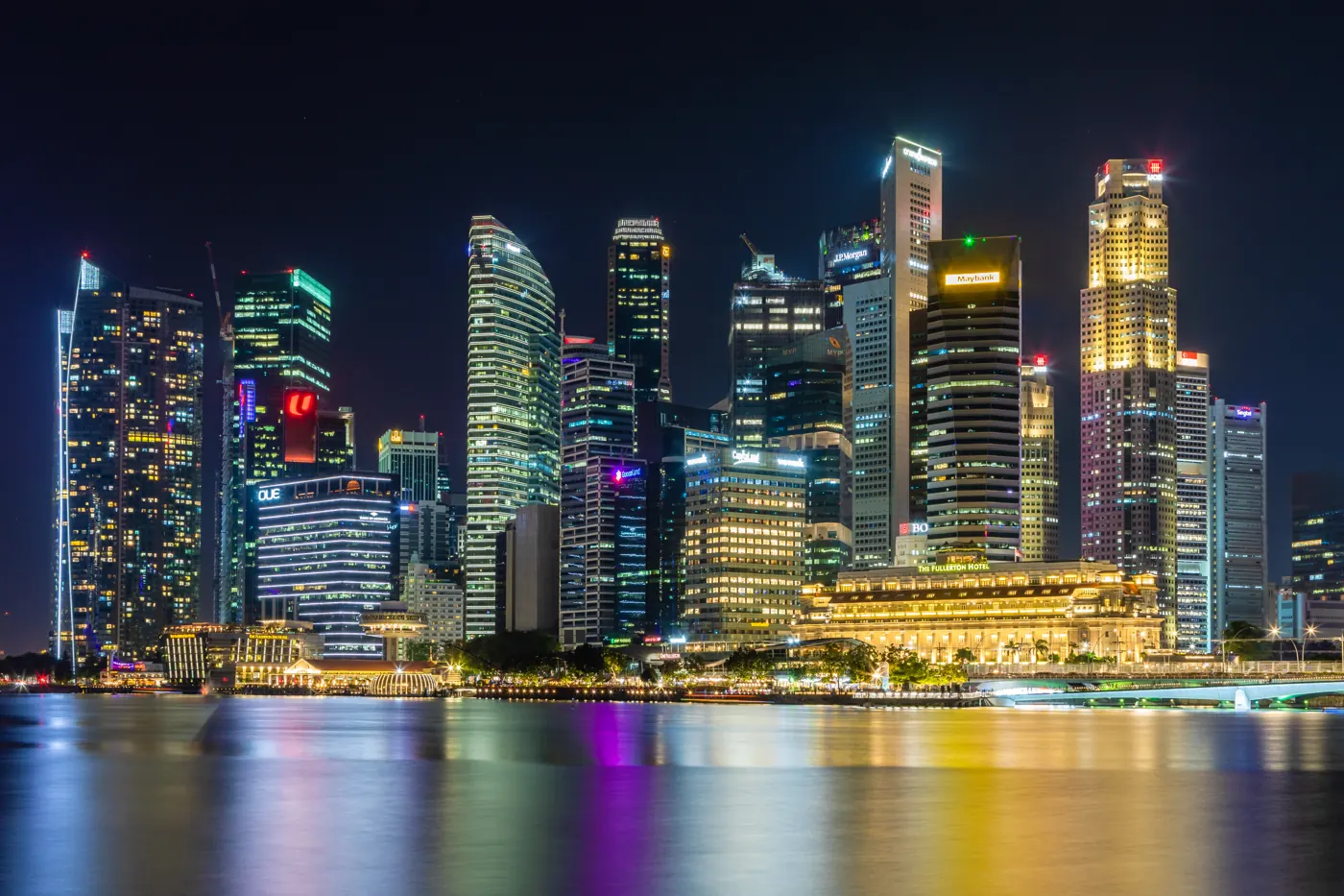 Dubai vs Singapore for a regional headquarters: Marina Bay skyline in Singapore