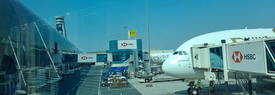 Dubai International Airport Terminal 3, where entry and exit records count toward a UAE tax residency certificate