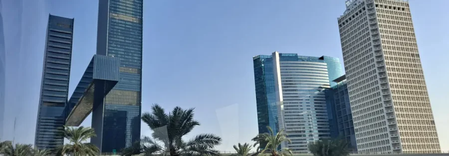 UAE corporate tax penalties: office towers along Sheikh Zayed Road, Dubai
