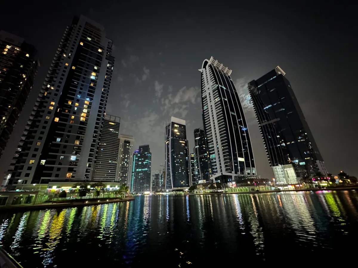 Towers around Jumeirah Lakes, a free zone area where a UAE visa quota is set by office package